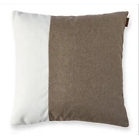 Dueto Cushion, 20" - Cloud/Caramel