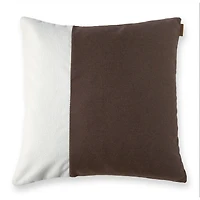 Dueto Cushion, 20" - Cloud/Espresso
