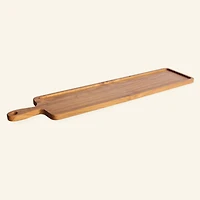 Plateau rectangulaire en bois de teck  