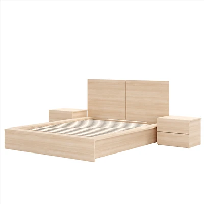 Ensemble de chambre 4 pièces Joey - Chêne blond naturel