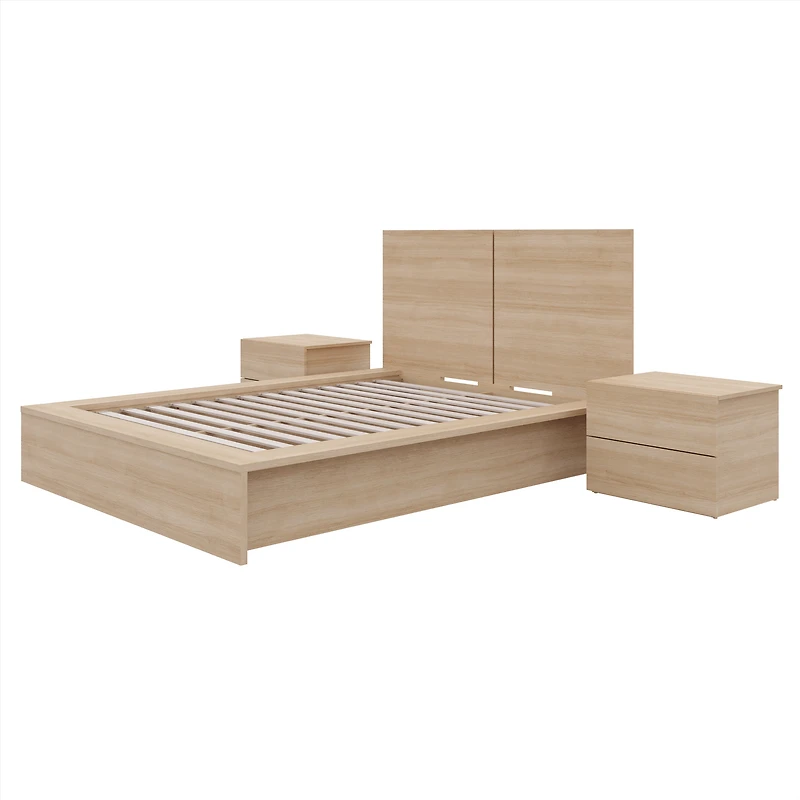 Joey 4-Piece Bedroom Set - Natural Blonde Oak