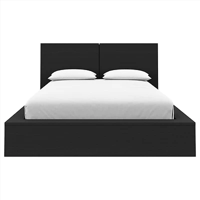 Joey Platform Bed With Headboard - Black Karisma