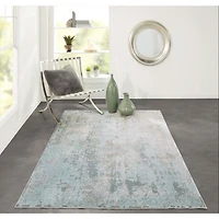 Elysia Traditional Area Rug - Light Blue
