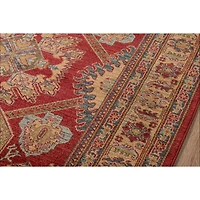 Aisha Traditional Area Rug - Red