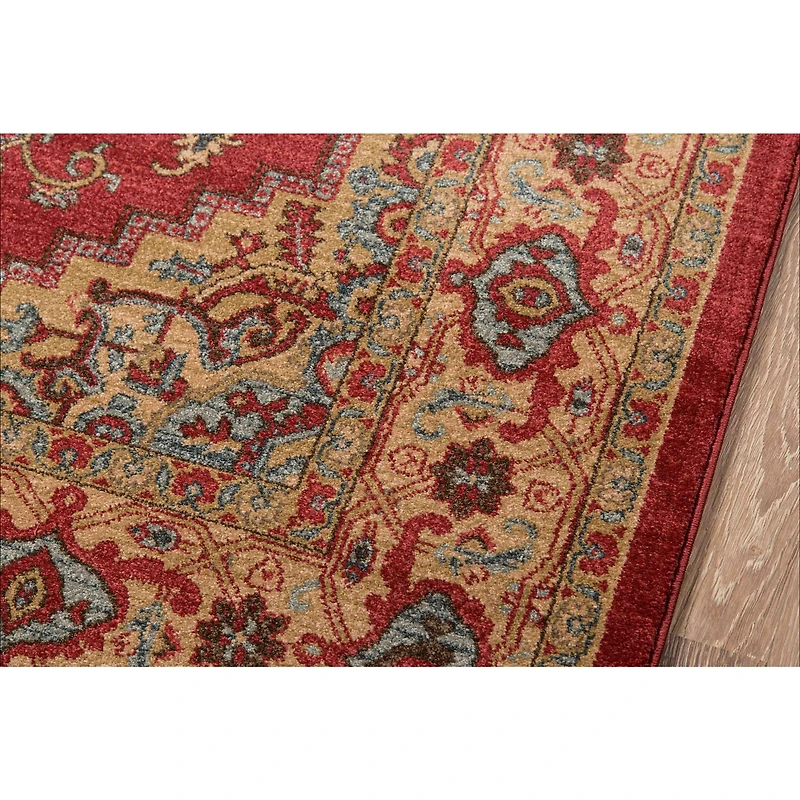 Elara Traditional Area Rug - Red