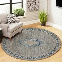 Lucia Traditional Area Rug - Blue