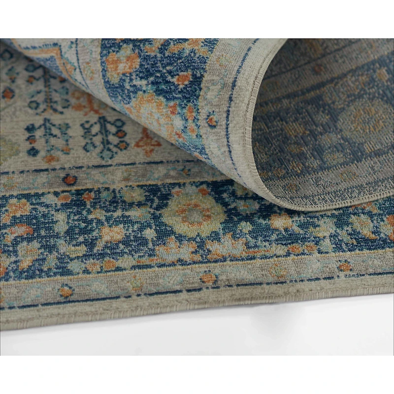 Kinsley Traditional Area Rug - Navy