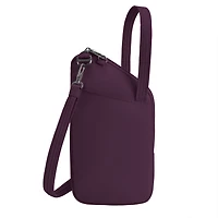 Runways Anti-Theft Slim Asymmetric Crossbody Bag- Plum