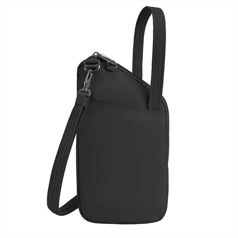 Runways Anti-Theft Slim Asymmetric Crossbody Bag- Black