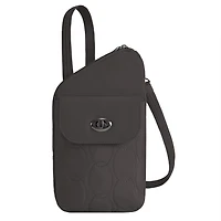 Runways Anti-Theft Slim Asymmetric Crossbody Bag- Smoke