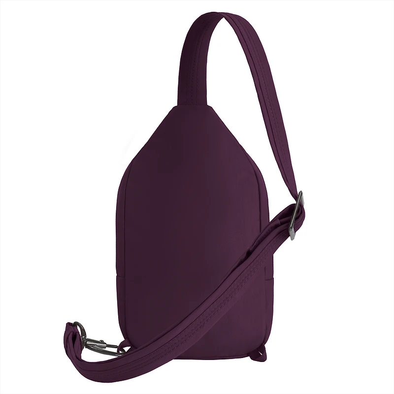 Runways Anti-Theft Small Sling Bag- Plum