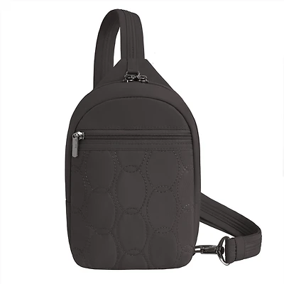 Runways Anti-Theft Small Sling Bag- Smoke