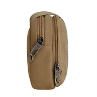 Runways Anti-Theft Double Compartment Crossbody Bag- Latte