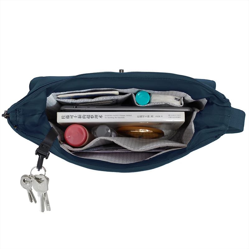 Runways Anti-Theft Medium Crossbody Bag- Ocean