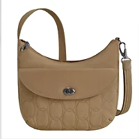 Runways Anti-Theft Medium Crossbody Bag- Latte