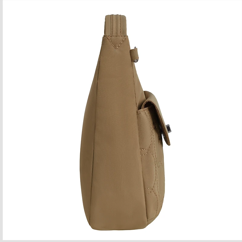 Runways Anti-Theft Medium Crossbody Bag- Latte