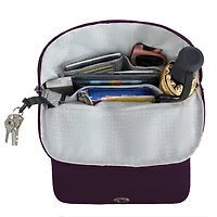 Runways Anti-Theft Compact Backpack- Plum