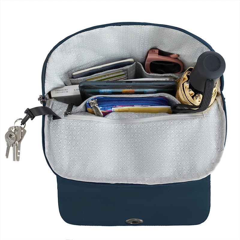 Runways Anti-Theft Compact Backpack- Ocean