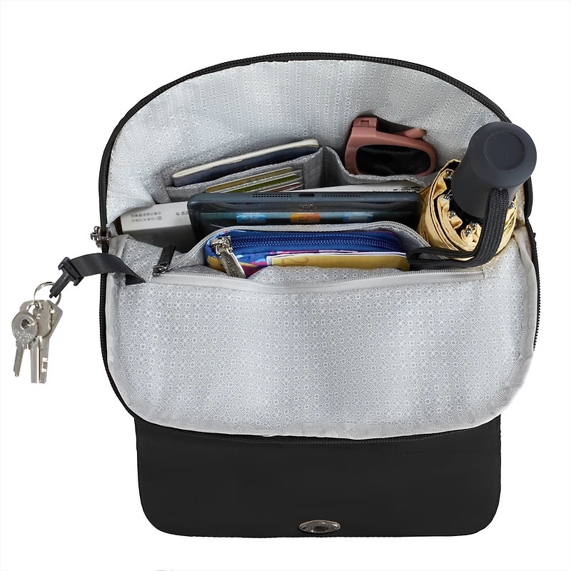 Runways Anti-Theft Compact Backpack- Black