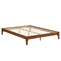 Lit plateforme queen 12 po en bambou massif brun