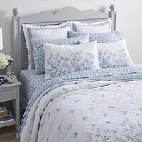 Laura Ashley Flora  Cotton Quilt Set