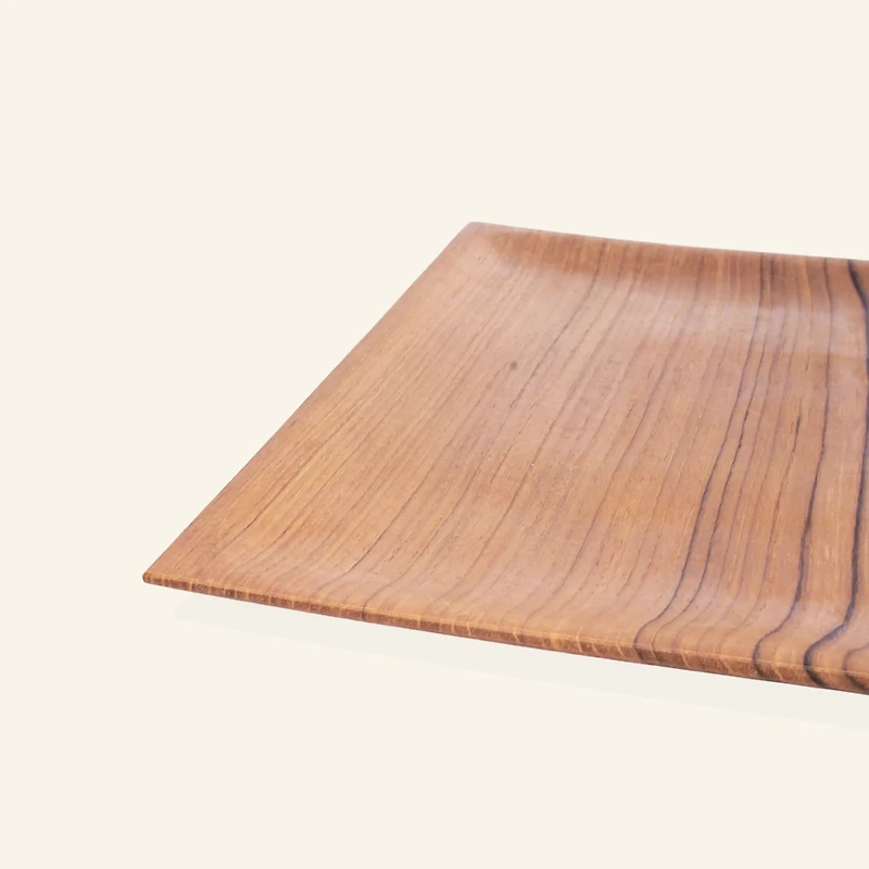 Square Teak Wood Plates