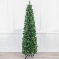 Sapin crayon en PVC vert avec aiguilles et DEL blanc chaud