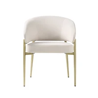 Ensemble de 4 chaises de salle à manger modernes beige