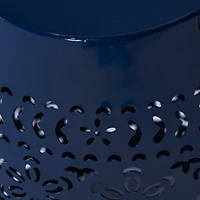 Lace-Cut Metal Accent Table