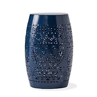 Lace-Cut Metal Accent Table