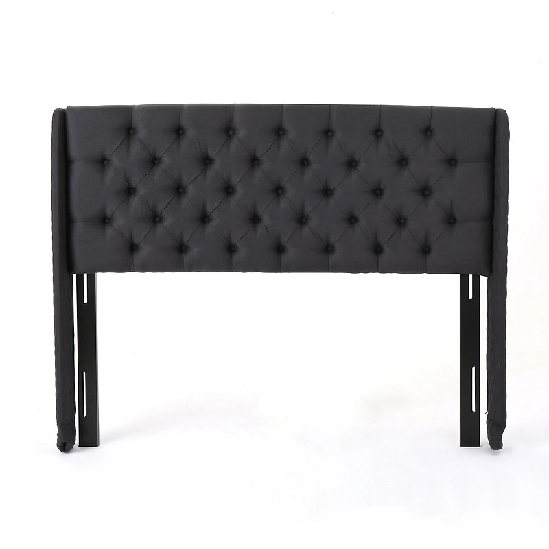 Upholstered Wingback Tufted Headboard - King