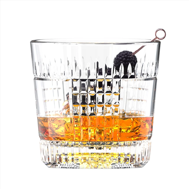 Matter Fix Double Rock Glasses, Set of 12 - 12oz