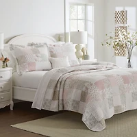 Laura Ashley Celina Patchwork  Cotton Quilt Set