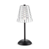 Alta Crystal Shade LED Table Lamp - Black