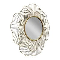 Asais Flower Mirror Gold