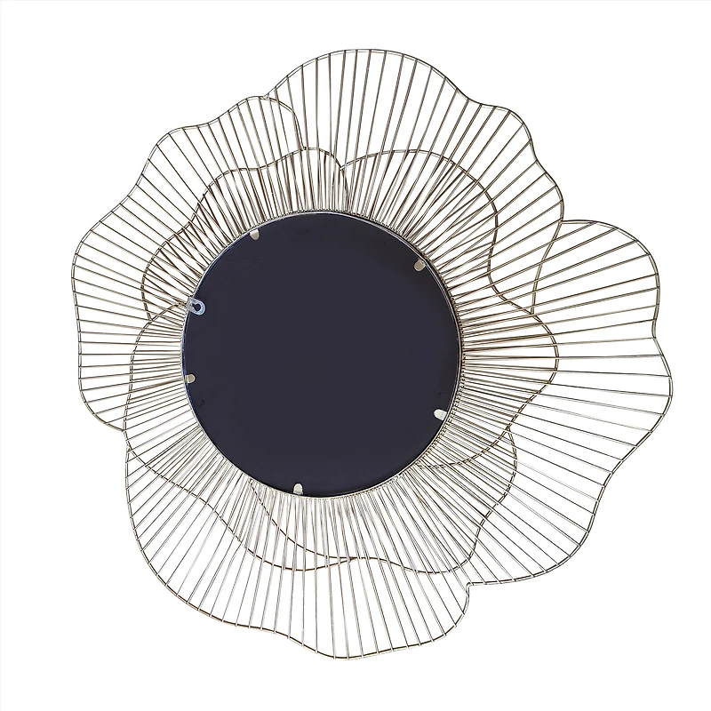 Asais Flower Mirror Gold
