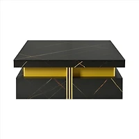 Table basse moderne avec 4 tiroirs