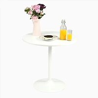 Table ronde moderne - Blanc