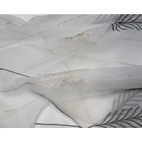 Embroidered Grommet Sheer Curtain