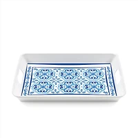 Blues Rectangular Tray With Handle