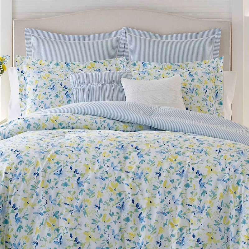 Laura Ashley Nora  Cotton Comforter Set