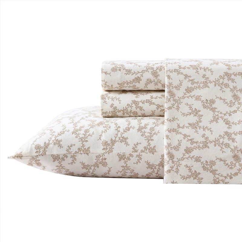 Laura Ashley Victoria Beige  Cotton Sheet Set