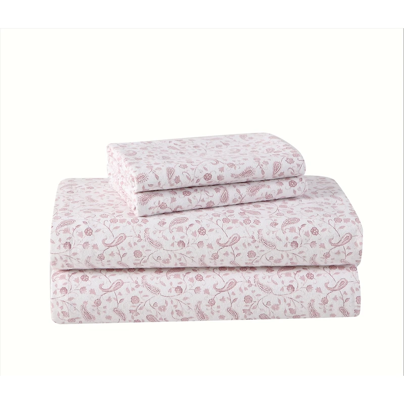 Laura Ashley Paisley Prance Cotton Sheet Set