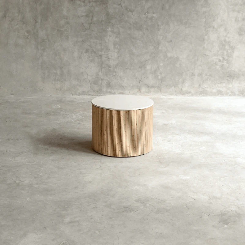 Marseille Small Side Table – White  