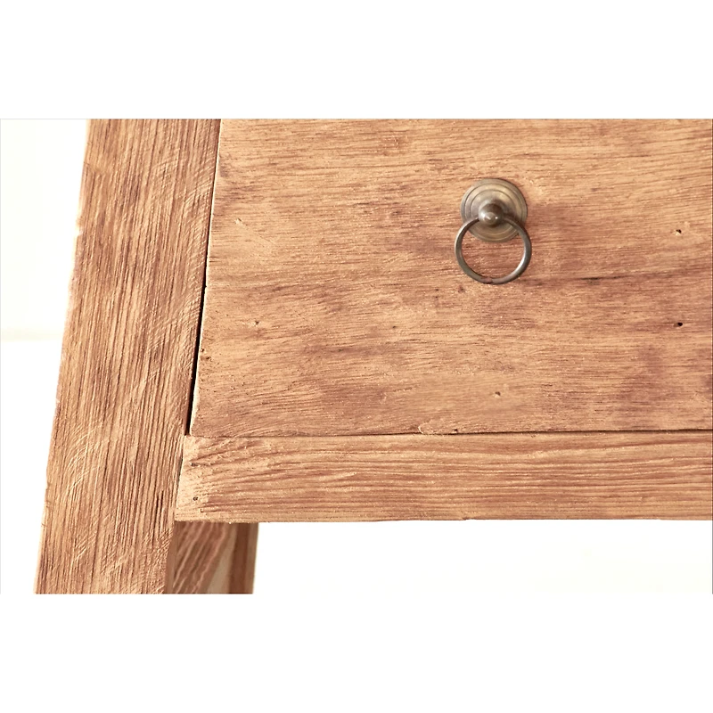 A-Frame Console in Recycled Teak - 2 Drawers