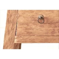 A-Frame Console in Recycled Teak - 2 Drawers