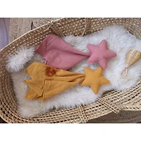 Baby Star Security Blanket, Set of 2  - Rose & Mustard