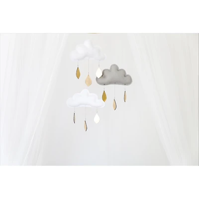 Mobile, nuage - Blanc et Gris