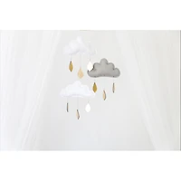 Mobile, nuage - Blanc et Gris