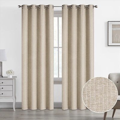 Mindy Jacquard Grommet Curtain
